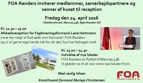 Reception i FOA Randers